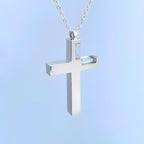 KIO Cross Necklace S925 Crystal Pendant Necklace for women men