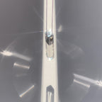 KIO S925 Silver Fully Transparent Crystal Cube Necklace