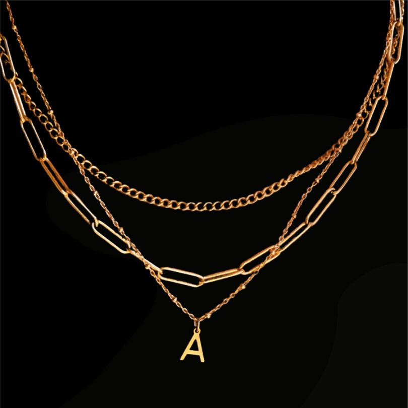Minimalist Letter Stainless Steel Necklace