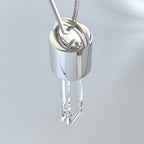 KIO Minimalism Square Crystal S925 Silver Necklace