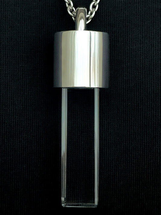 KIO Square Crystal Pendant, S925 Silver