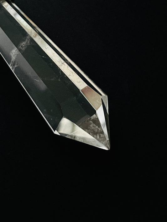 KIO Isis Crystal Shape Pendant, S925 Silver, Stainless Steel Necklace NO.2