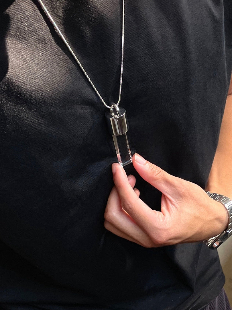 KIO Minimalism Square Crystal S925 Silver Necklace