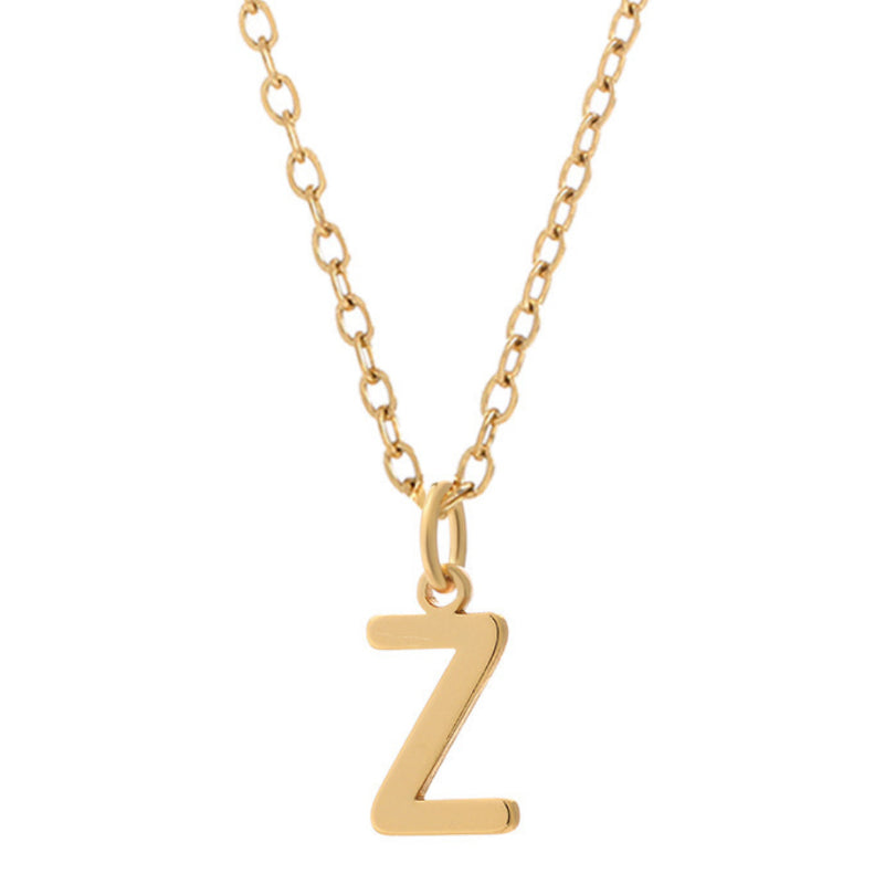 KIO Minimalist Letter Stainless Steel Necklace