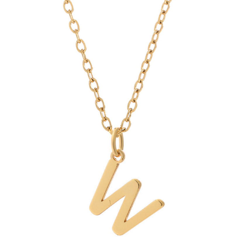 Minimalist Letter Stainless Steel Necklace