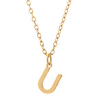 KIO Minimalist Letter Stainless Steel Necklace