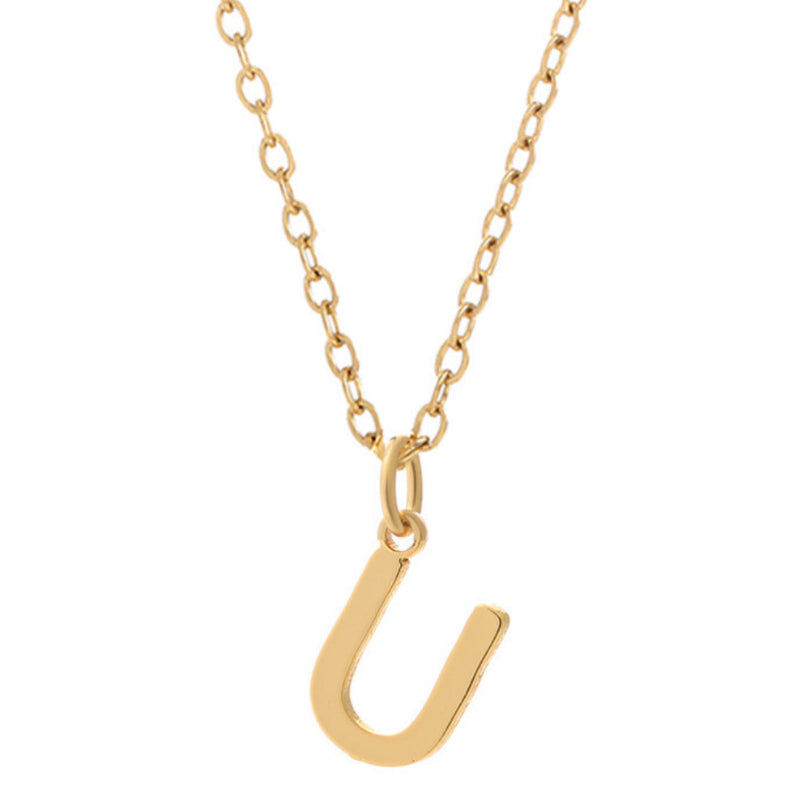 Minimalist Letter Stainless Steel Necklace