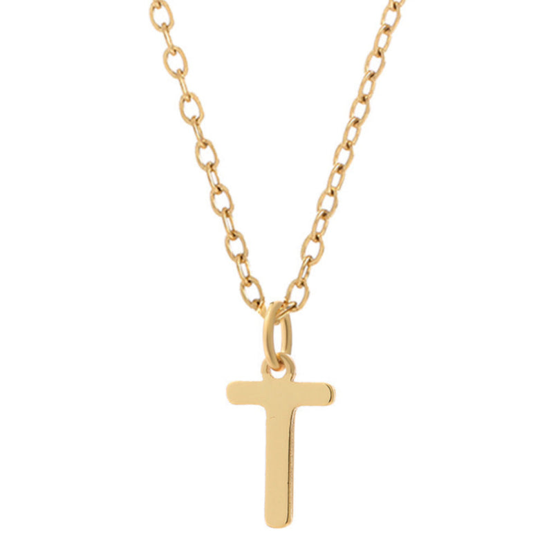 KIO Minimalist Letter Stainless Steel Necklace