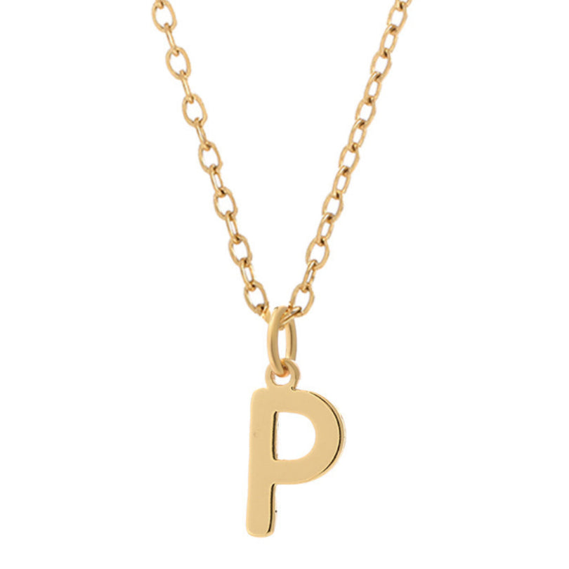 Minimalist Letter Stainless Steel Necklace