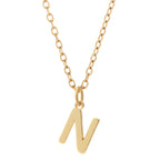 KIO Minimalist Letter Stainless Steel Necklace