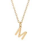 KIO Minimalist Letter Stainless Steel Necklace