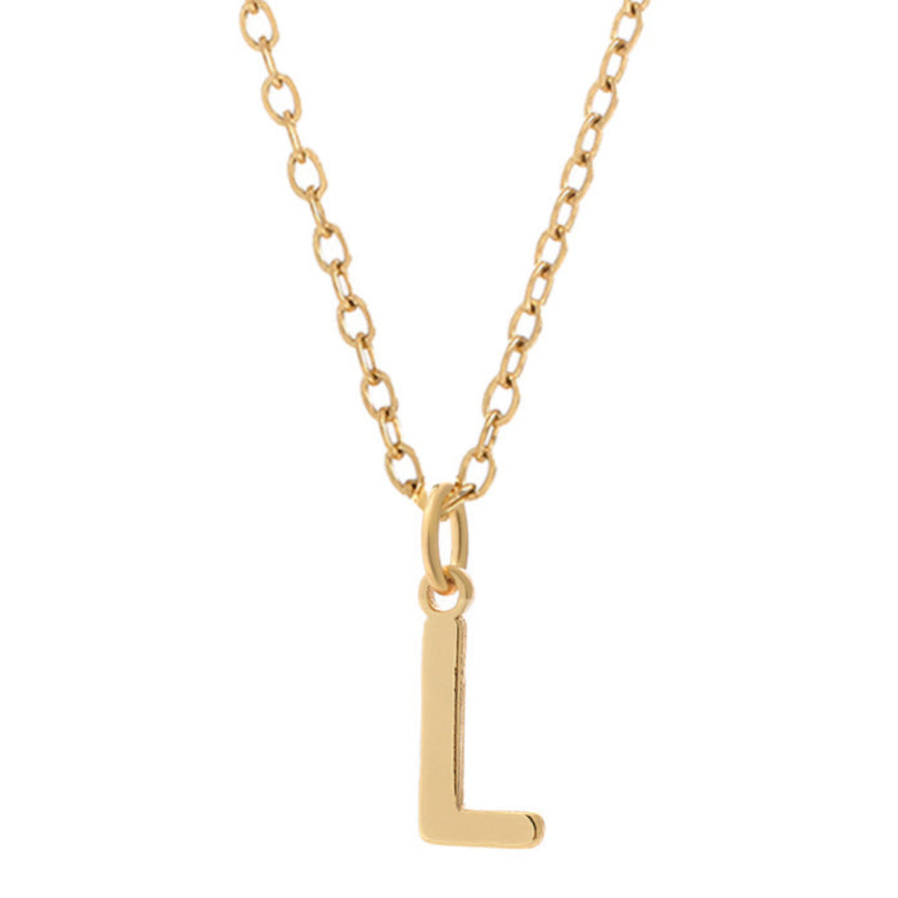 Minimalist Letter Stainless Steel Necklace