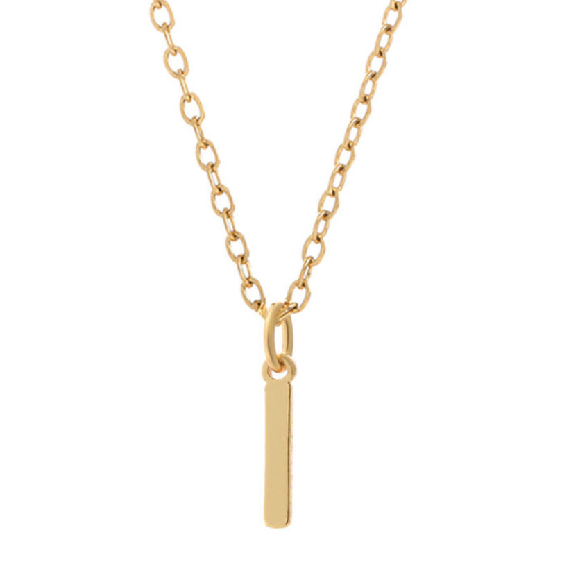 Minimalist Letter Stainless Steel Necklace