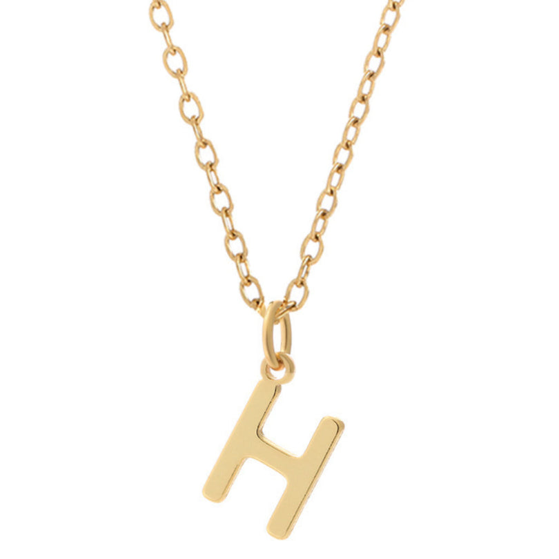 Minimalist Letter Stainless Steel Necklace