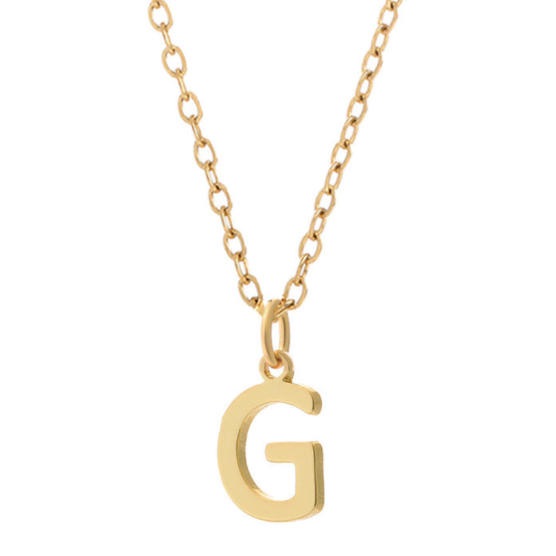 Minimalist Letter Stainless Steel Necklace