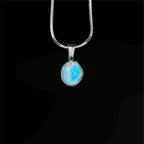 Ocean Sunset Stone Stainless Steel Necklace